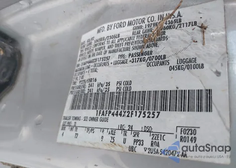 2002 Ford Mustang from USA, damaged, VIN 1FAFP444X2F175257